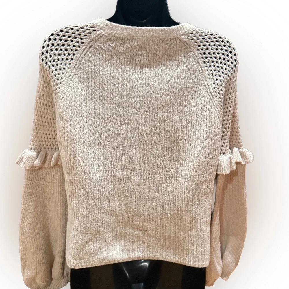 Express Soft Off White Sweater - Picture 2 of 5